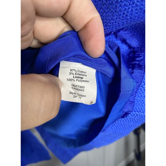 J‎ Crew Women's Basketweave Knee Length Dress Blue 0- Read - Picture 4 of 7